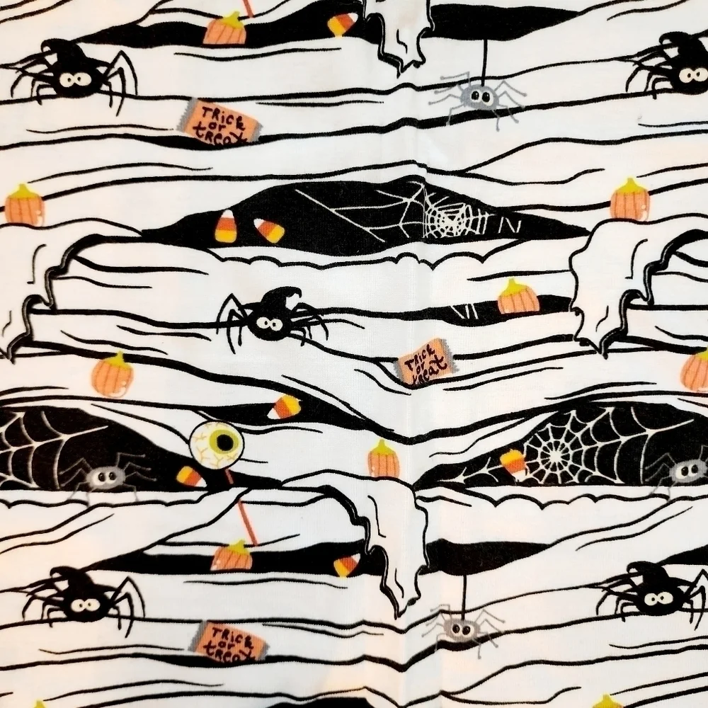 Children's Place Kid's Glow In The Dark 2 Piece Pajama Set Halloween Mummy EUC